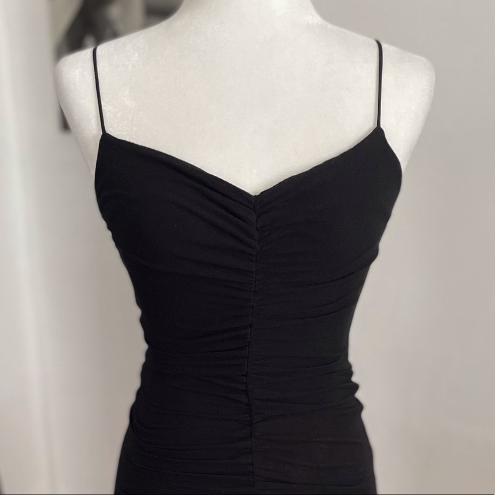 Vintage 90s Betsey Johnson BodyCon Ruched Dress - Picture 2 of 9